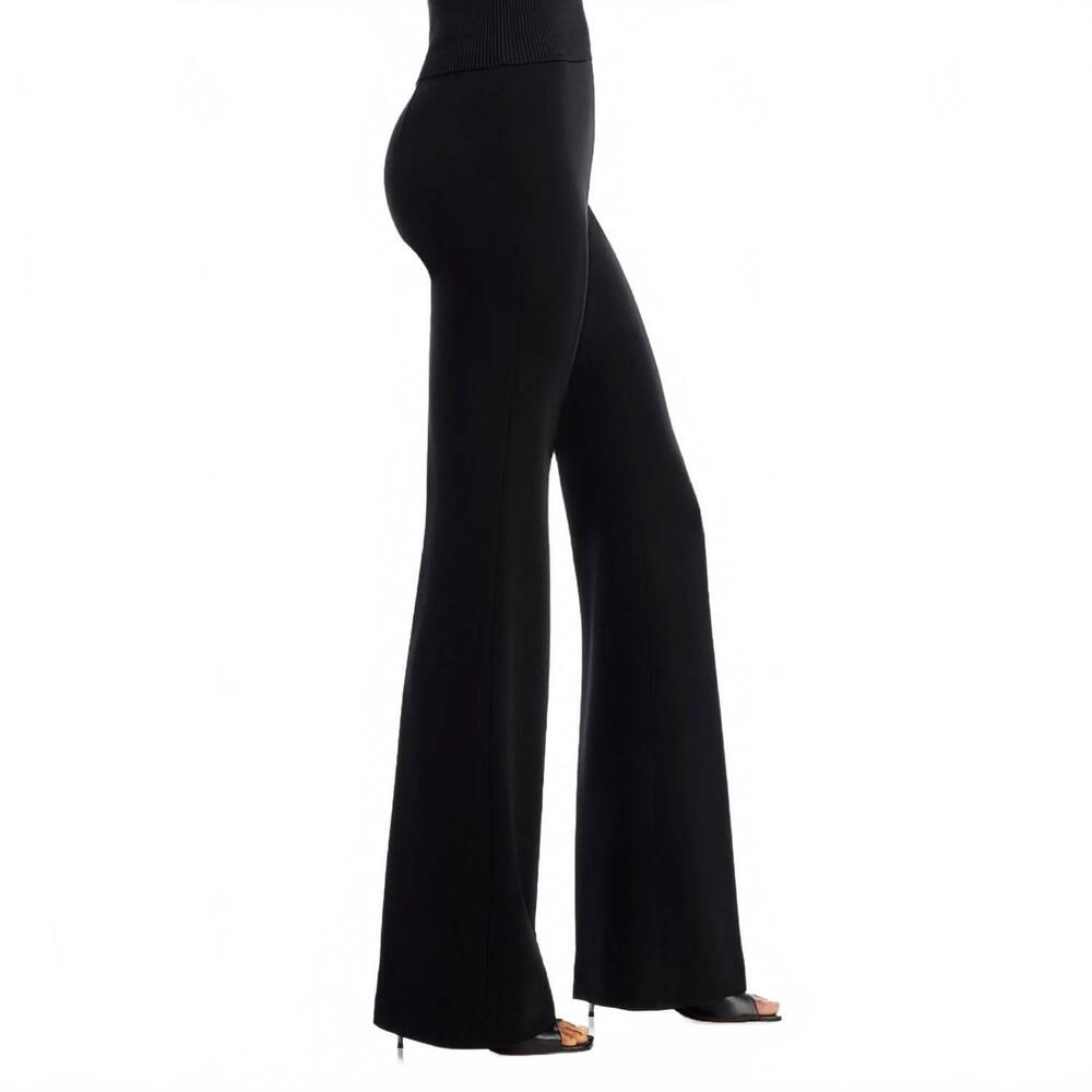 NEW THEORY demitria admiral crepe flared pants in black - Picture 3 of 8